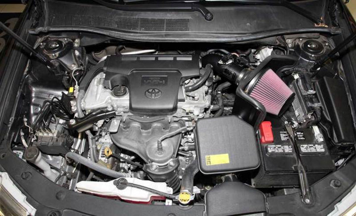 K&N 12-13 Toyota Camry 2.5L Black Typhoon Cold-Air Intake - Bull Strap