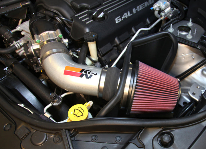 K&N 12-15 Jeep Grand Cherokee SRT 8 6.4L V8 High Flow Performance Intake Kit - Bull Strap
