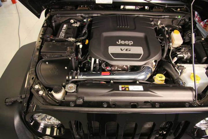 K&N 12-18 Jeep Wrangler V6-3.6L High Flow Performance Intake Kit (12-15 CARB Approved) - Bull Strap