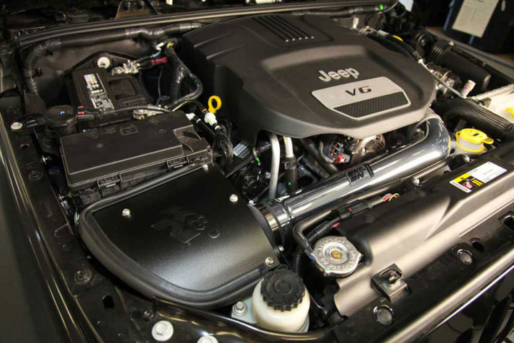 K&N 12-18 Jeep Wrangler V6-3.6L High Flow Performance Intake Kit (12-15 CARB Approved) - Bull Strap