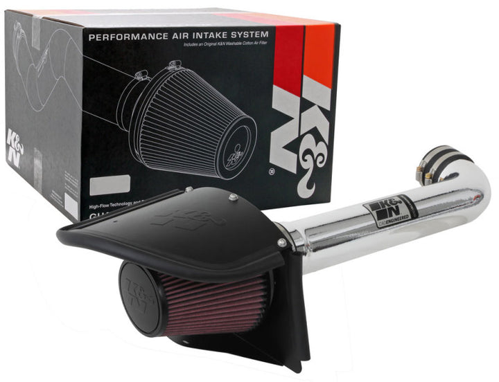 K&N 12-18 Jeep Wrangler V6-3.6L High Flow Performance Intake Kit (12-15 CARB Approved) - Bull Strap