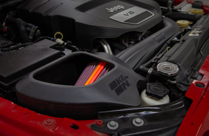 K&N 12-18 Jeep Wrangler V6 3.6L NextGen Cold Air Intake - Bull Strap