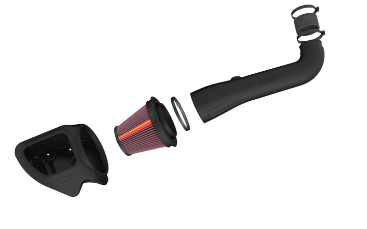 K&N 12-18 Jeep Wrangler V6 3.6L NextGen Cold Air Intake - Bull Strap