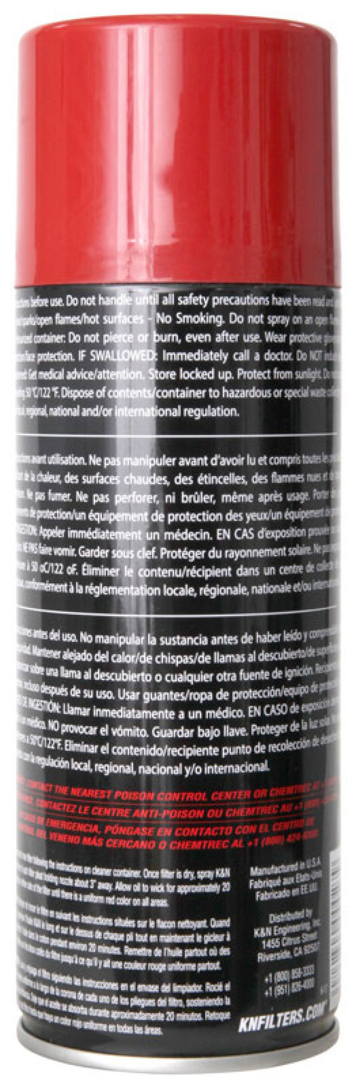 K&N 12.25 oz. Aerosol Air Filter Oil - Bull Strap