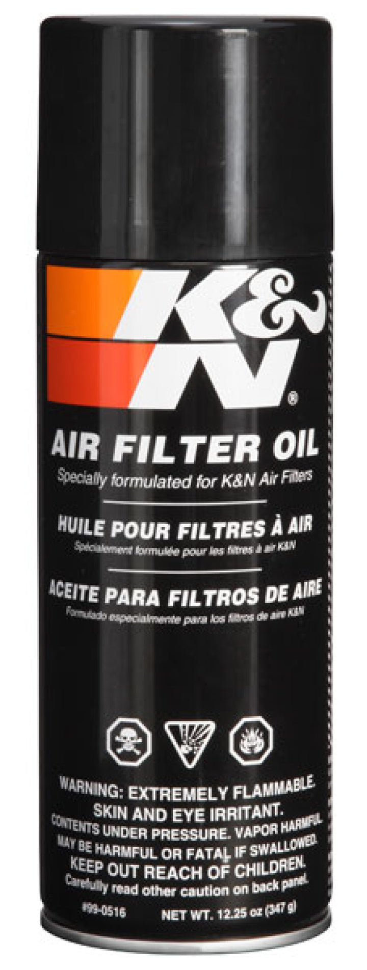 K&N 12.25 oz. Aerosol Air Filter Oil - Bull Strap