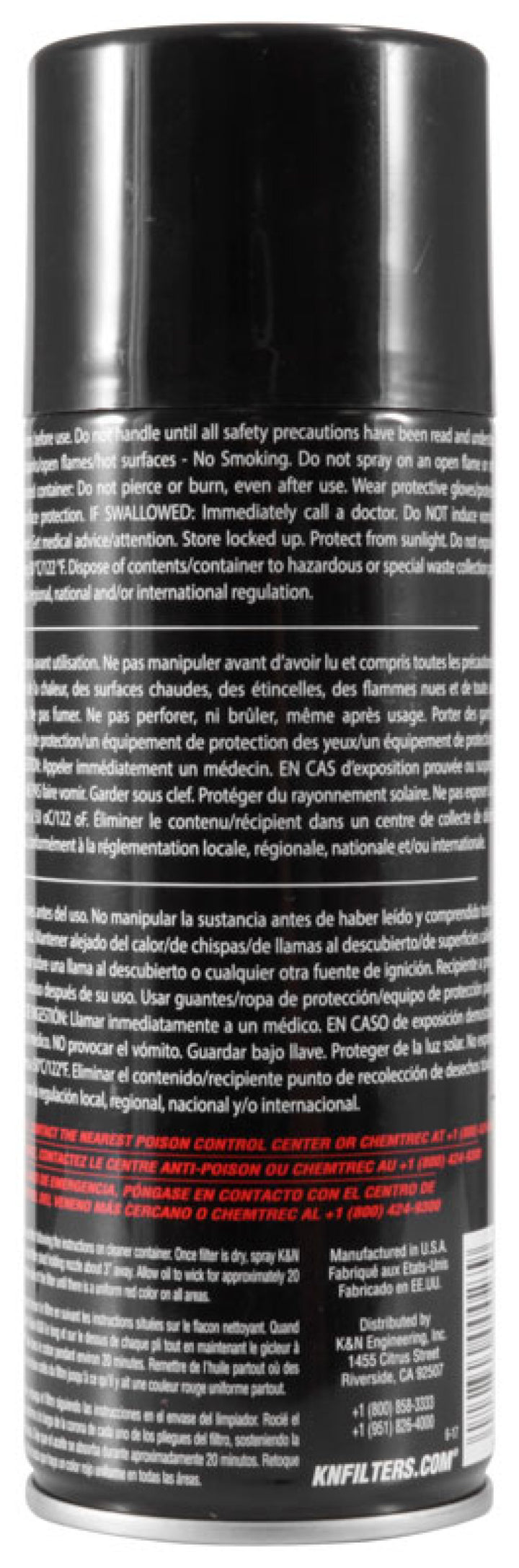 K&N 12.25 oz. Aerosol Air Filter Oil - Bull Strap
