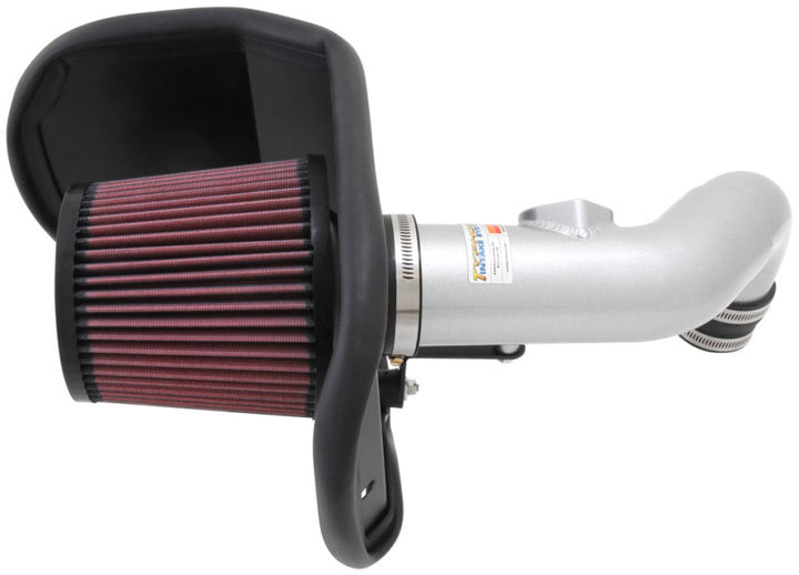K&N 12 Chevy Sonic 1.4L Silver Typhoon Performance Intake - Bull Strap