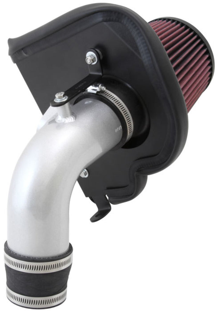 K&N 12 Chevy Sonic 1.8L Silver Typhoon Cold Air Intake - Bull Strap