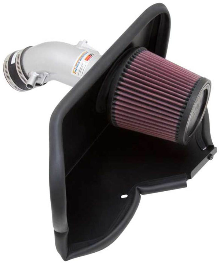 K&N 12 Toyota Camry 3.5L V6 Silver Short Ram Typhoon Intake - Bull Strap