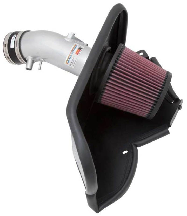 K&N 12 Toyota Camry 3.5L V6 Silver Short Ram Typhoon Intake - Bull Strap