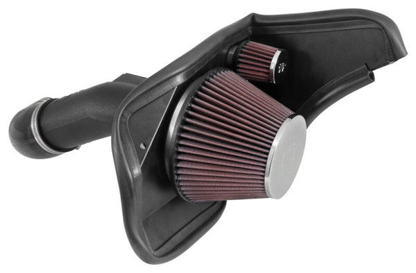 K&N 13-15 Cadillac ATS V6-3.6L F/I AirCharger Performance Intake - Bull Strap