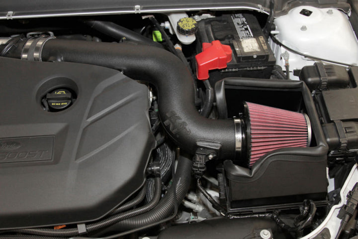 K&N 13-15 Ford Fusion 2.0L Performance Intake Kit - Bull Strap