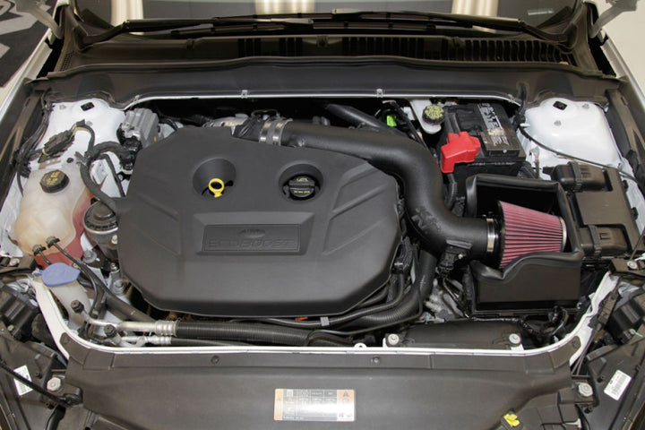 K&N 13-15 Ford Fusion 2.0L Performance Intake Kit - Bull Strap