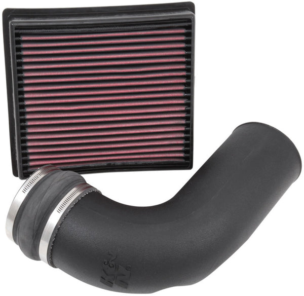 K&N 13-15 RAM 2500/3500 L6-6.7L DSL Performance Intake Kit - Bull Strap