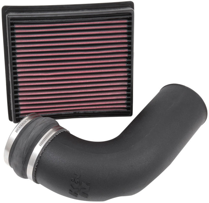 K&N 13-15 RAM 2500/3500 L6-6.7L DSL Performance Intake Kit - Bull Strap