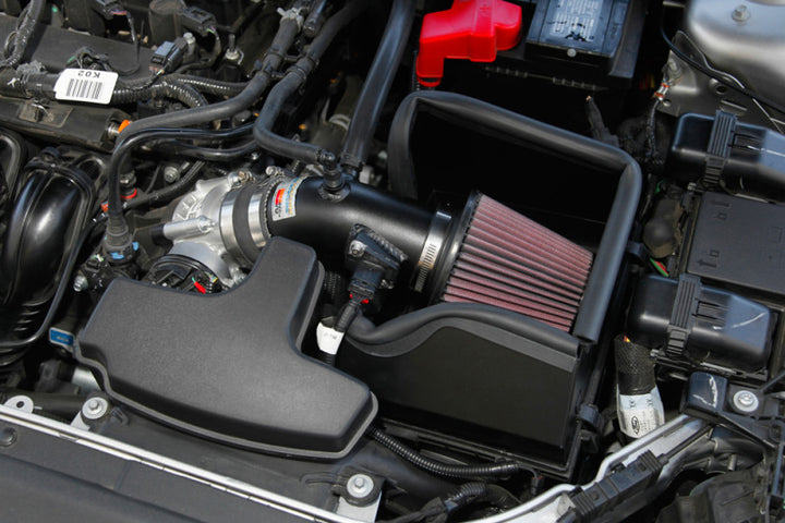 K&N 13-18 Ford Fusion 2.5L Typhoon Cold Air Intake - Bull Strap