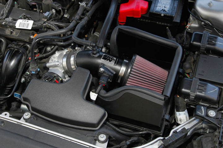 K&N 13-18 Ford Fusion 2.5L Typhoon Cold Air Intake - Bull Strap