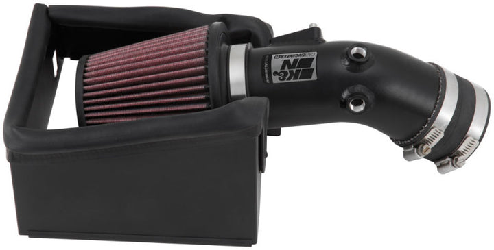 K&N 13-18 Ford Fusion 2.5L Typhoon Cold Air Intake - Bull Strap