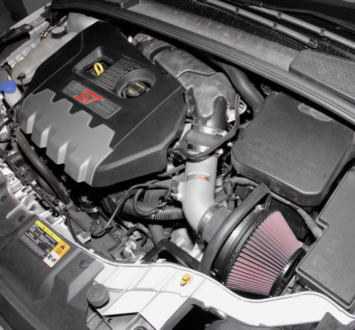 K&N 13 Ford Focus ST L4-2.9L F/I Typhoon Performance Intake - Bull Strap