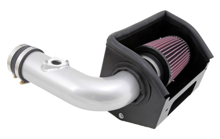 K&N 13 Subaru BRZ 2.0L / 13 Scion FR-S 2.0L Silver 69 Series Typhoon Intake - Bull Strap