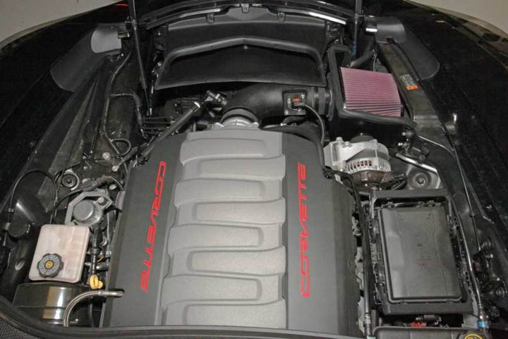 K&N 14-15 Chevrolet Corvette 6.2L V8 F/I Performance Intake Kit - Bull Strap