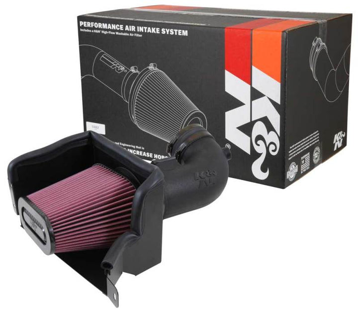 K&N 14-15 Chevrolet Corvette 6.2L V8 F/I Performance Intake Kit - Bull Strap