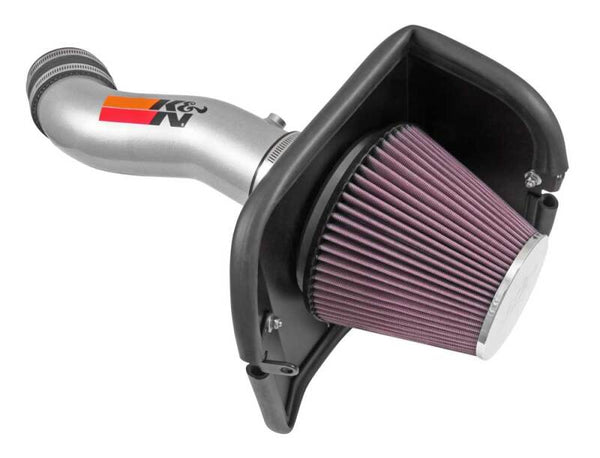 K&N 14-15 Jeep Cherokee 3.2L V6 High Flow Performance Intake Kit - Bull Strap