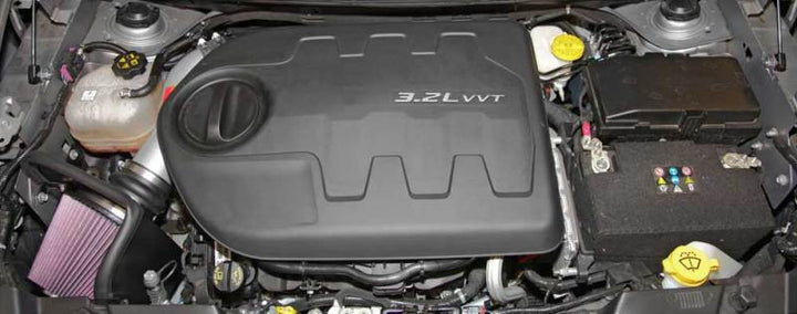 K&N 14-15 Jeep Cherokee 3.2L V6 High Flow Performance Intake Kit - Bull Strap