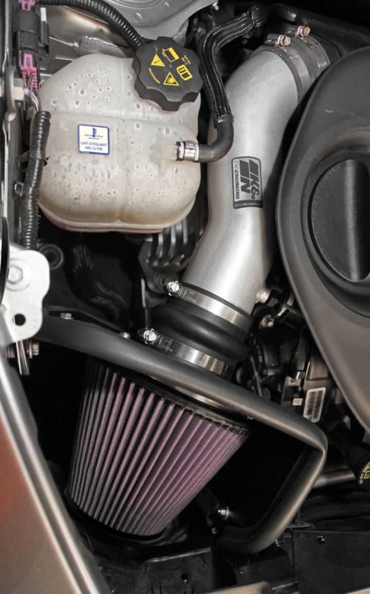 K&N 14-15 Jeep Cherokee 3.2L V6 High Flow Performance Intake Kit - Bull Strap