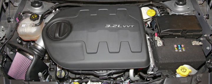 K&N 14-15 Jeep Cherokee 3.2L V6 High Flow Performance Intake Kit - Bull Strap