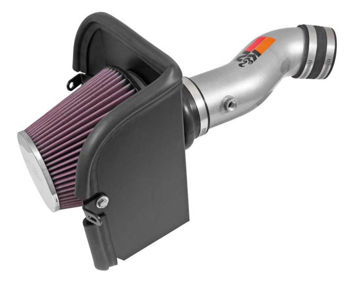 K&N 14-15 Jeep Cherokee 3.2L V6 High Flow Performance Intake Kit - Bull Strap