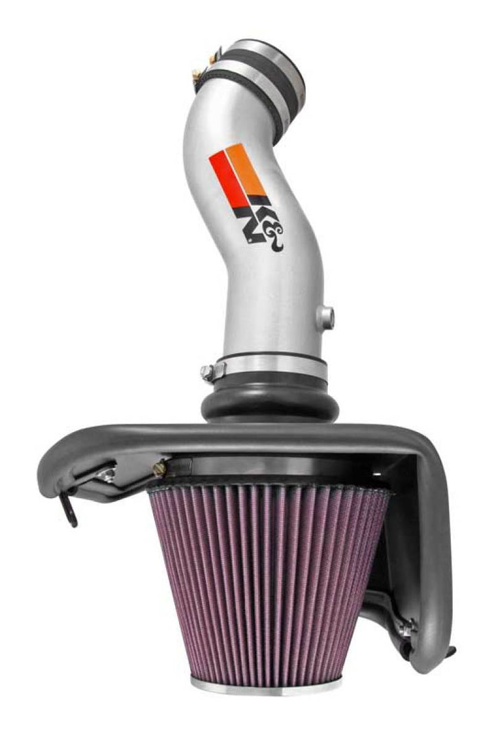 K&N 14-15 Jeep Cherokee 3.2L V6 High Flow Performance Intake Kit - Bull Strap