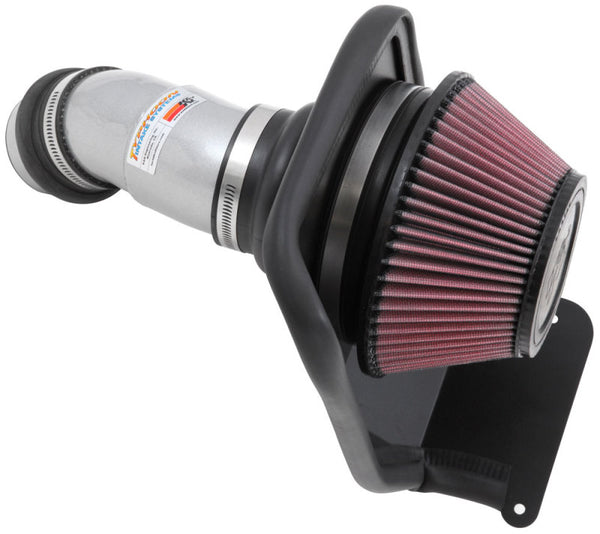 K&N 14-16 Kia Soul L4 2.0L Typhoon Cold Air Intake Aluminum Silver - Bull Strap