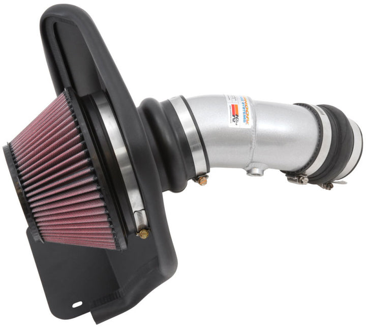 K&N 14-16 Kia Soul L4 2.0L Typhoon Cold Air Intake Aluminum Silver - Bull Strap