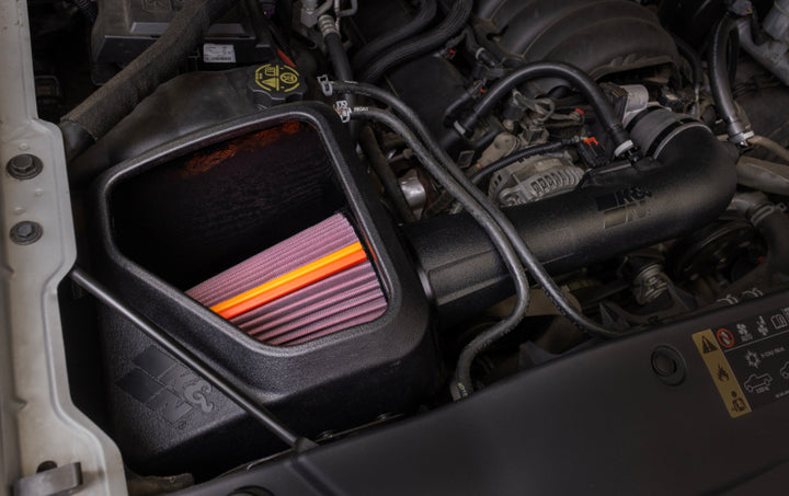 K&N 14-20 Chevy Silverado 1500 (5.3L/6.2L V8) NextGen Cold Air Intake - Bull Strap