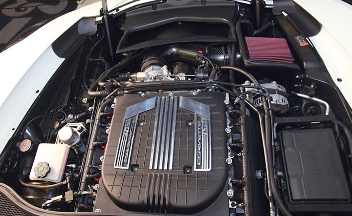 K&N 15-16 Chevy Corvette Z06 6.2L V8 AirCharger Performance Intake - Bull Strap