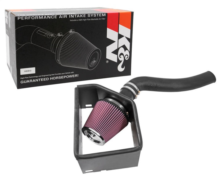 K&N 15-16 Dodge Ram 1500 V6-3.0L DSL Performance Intake Kit - Bull Strap