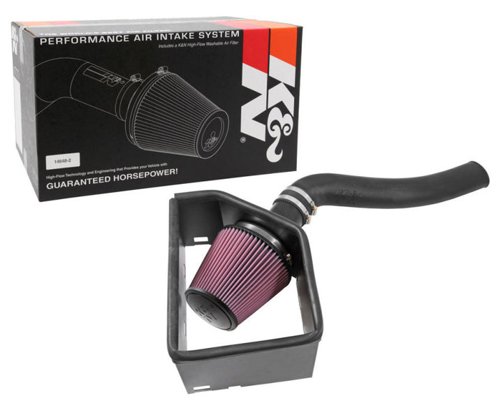 K&N 15-16 Dodge Ram 1500 V6-3.0L DSL Performance Intake Kit - Bull Strap