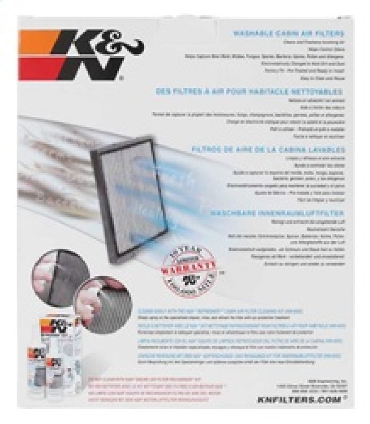 K&N 15-16 Ford Edge Cabin Air Filter - Bull Strap