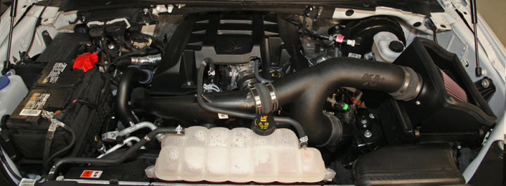 K&N 15-16 Ford F-150 2.7L V6 F/I AirCharger Intake Kit - Bull Strap