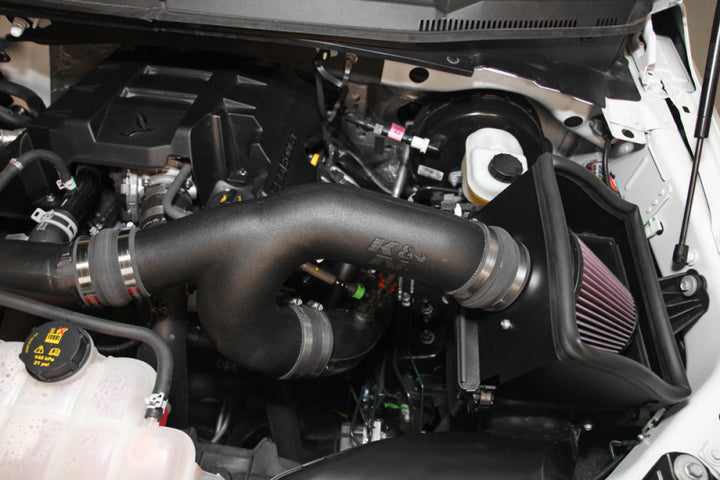 K&N 15-16 Ford F-150 2.7L V6 F/I AirCharger Intake Kit - Bull Strap