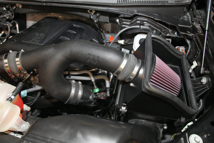 K&N 15-16 Ford F-150 3.5L V6 F/I Performance Intake Kit - Bull Strap