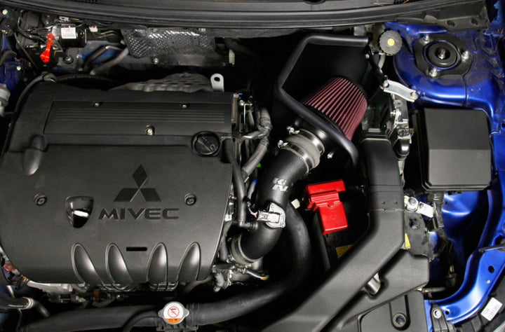 K&N 15-16 Mitsubishi Lancer 2.4L AirCharger Performance Intake (manual only) - Bull Strap