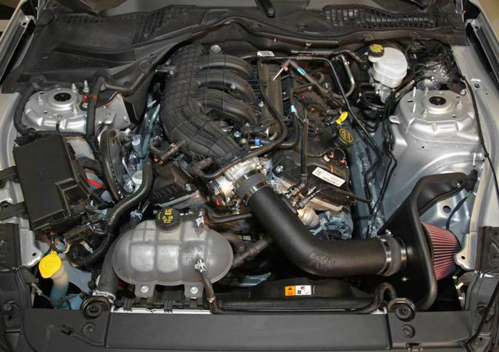 K&N 15-17 Ford Mustang 3.7L V6 F/I Performance Intake Kit - Bull Strap