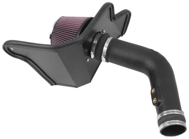 K&N 15-17 Ford Mustang 3.7L V6 F/I Performance Intake Kit - Bull Strap