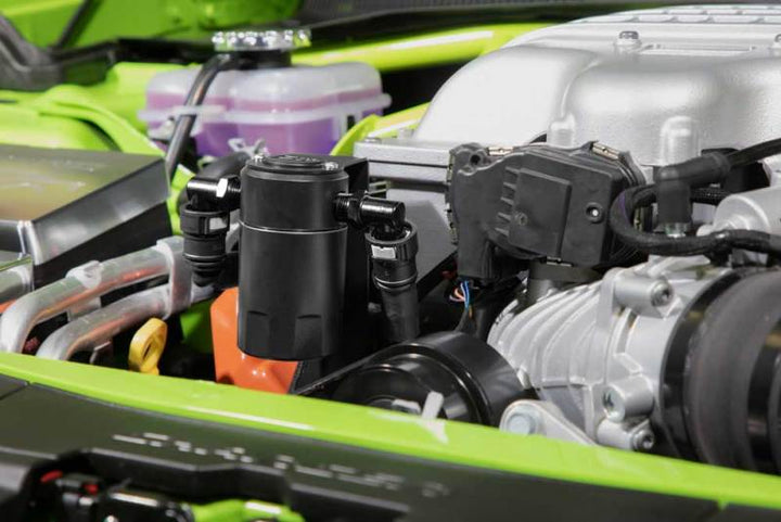 K&N 15-23 Dodge Challenger 6.2L V8 / 15-23 Dodge Charger 6.2L V8 Oil Catch Can - Bull Strap