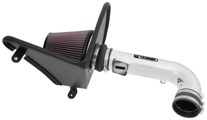 K&N 16-17 Chevy Camaro 3.6L Silver Typhoon Short Ram Intake - Bull Strap