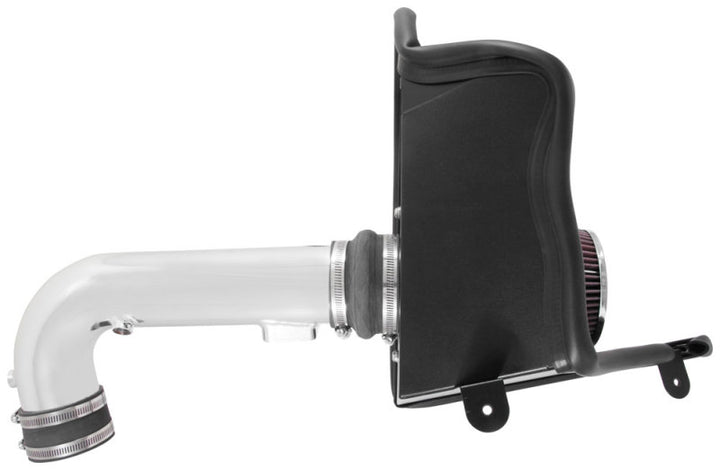 K&N 16-17 Chevy Camaro 3.6L Silver Typhoon Short Ram Intake - Bull Strap