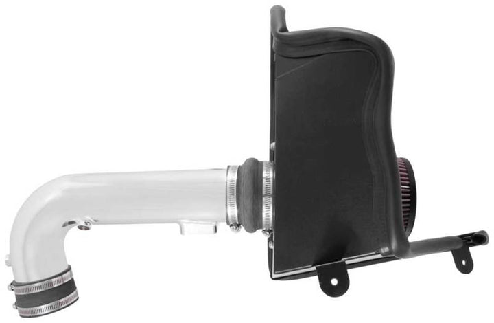 K&N 16-17 Chevy Camaro 3.6L Silver Typhoon Short Ram Intake - Bull Strap