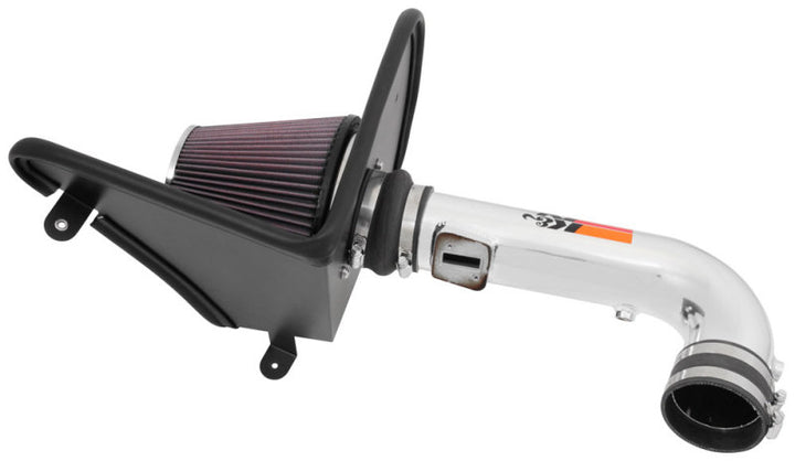 K&N 16-17 Chevy Camaro 3.6L Silver Typhoon Short Ram Intake - Bull Strap